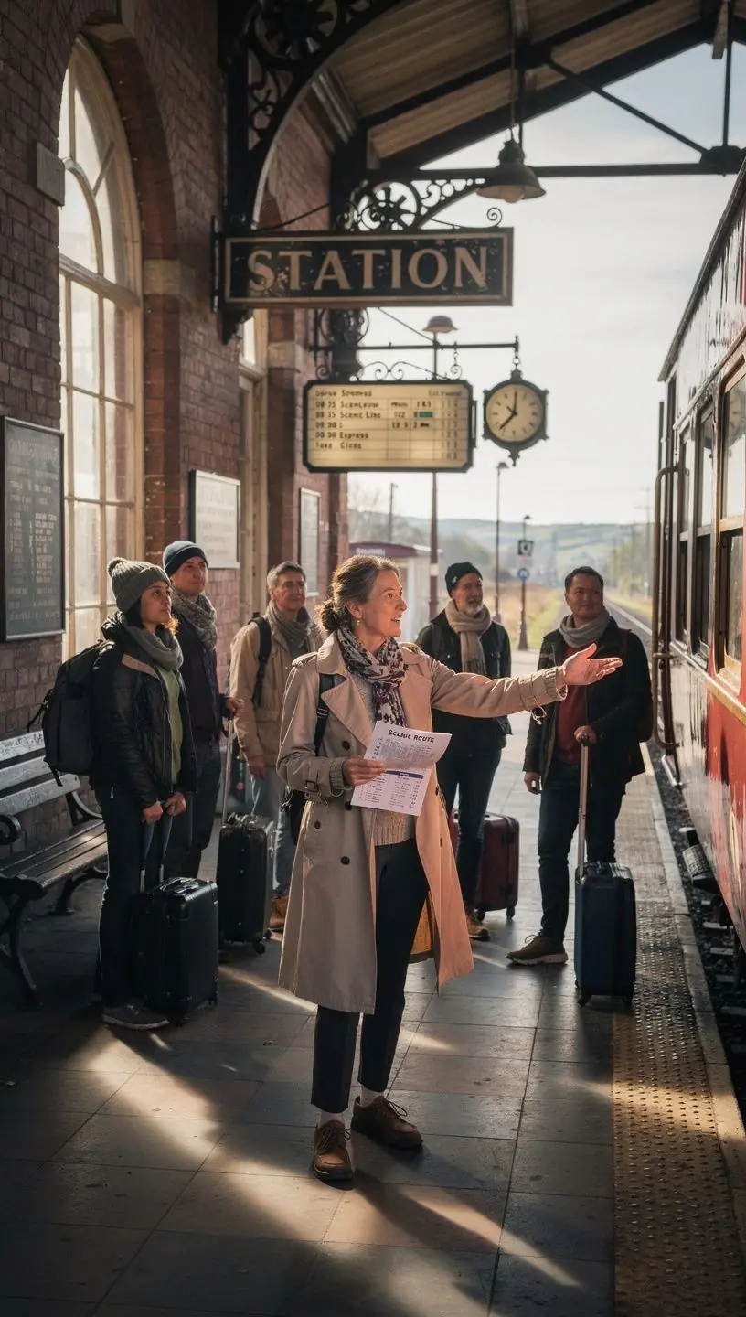 Mapa z zaznaczonymi najlepszymi miejscami do odwiedzenia w okolicy.