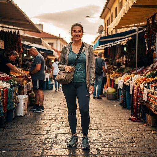 turysta robiący zdjęcia w parku narodowym z lokalnym przewodnikiem